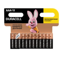 Батарейка Duracell Basic AAA (LR03) алкалиновая, 12BL