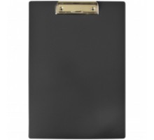 Доска-планшет A4 с верхним  зажимом OfficeSpace, пластик, черный, 245657
