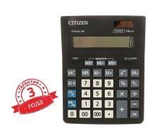Калькулятор настольный 14-разрядный, 155 х 205 х 35 мм, двойное питание CDB1401BK