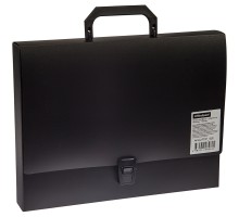 папка-портфель одно отделение пластиковый А4 черный OfficeSpace Арт.F01P4 10261
