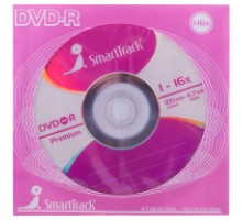 Диск DVD-R 4.7Gb Smart Track 16x 120min.конверт бумажн. (ST000778) (РП)