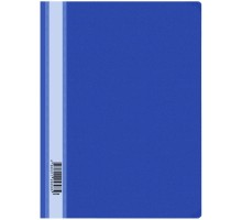 Папка-скоросшиватель пластик. OfficeSpace, А4, 160мкм, синяя с прозр. верхом