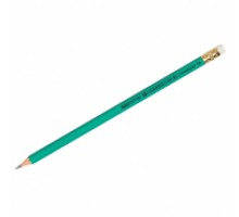 карандаш ч/г OfficeSpace HB, с ластиком, заточен., пластиковый, полосатый, код 2601074944