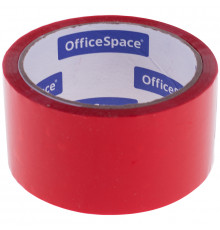 Клейкая лента упаковочная OfficeSpace, 48мм*40м, 45мкм, красная, ШК