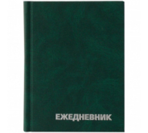 Ежедневник недатированный, A6, 160л., бумвинил, OfficeSpace, зеленый, ЕН-БВ_1329