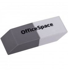 Ластик OfficeSpace, скошенный, комбинированный, термопластичная резина, 41*14*8мм