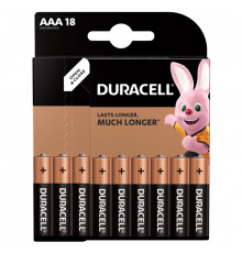 Батарейка Duracell Basic AAA (LR03) алкалиновая, 18BL