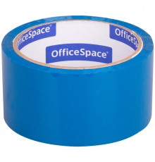 Клейкая лента упаковочная OfficeSpace, 48мм*40м, 45мкм, синяя, ШК