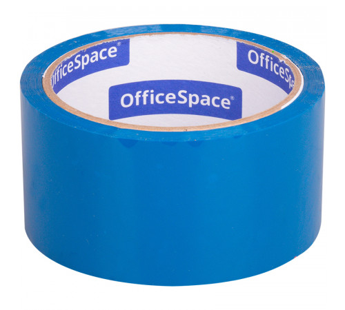 Клейкая лента упаковочная OfficeSpace, 48мм*40м, 45мкм, синяя, ШК