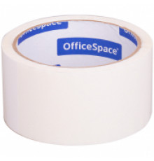 Клейкая лента упаковочная OfficeSpace, 48мм*40м, 45мкм, белая, ШК КЛ_6963