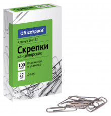 Скрепки OfficeSpace 22мм. 100шт