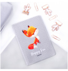 Обложка для паспорта MESHU "Happy Fox", ПВХ, 2 кармана