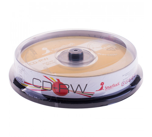 Диск CD-RW 700Mb Smart Track 4-12x Cake Box (10шт)