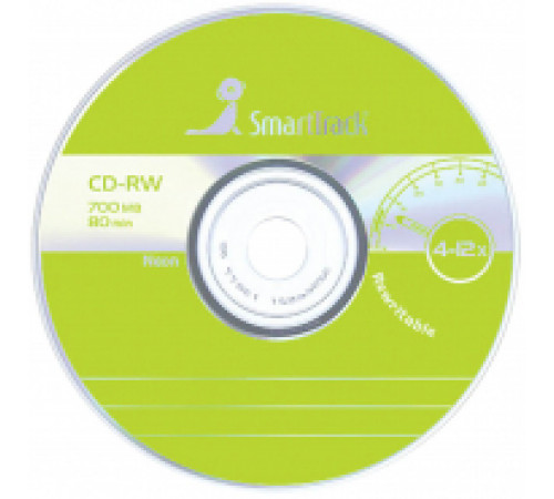 Диск CD-RW 700Mb Smart Track 4-12x Cake Box (50шт)