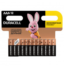 Батарейка Duracell Basic AAA (LR03) алкалиновая, 12BL