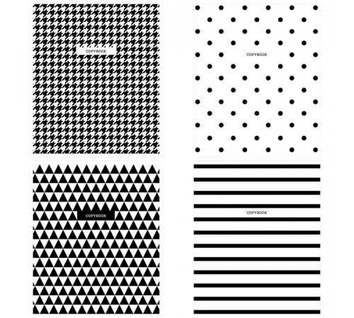 Тетрадь 96л., А5, клетка ArtSpace "Узоры. BW Pattern"