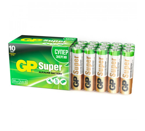 Батарейка GP Super AA (LR06) 15A алкалиновая, SB30 Батарейка GP Super AA (LR06) 15A алкалиновая, SB30