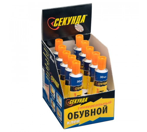 Клей Секунда, обувной, водостойкий, 30мл Клей Секунда, обувной, водостойкий, 30мл