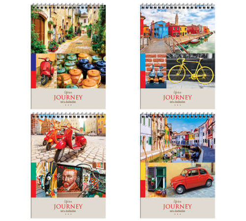 Блокнот А5 80л. на гребне ArtSpace "Путешествия. Collage of travel", глянцевая ламинация, твердая обложка Блокнот А5 80л. на гребне ArtSpace "Путешествия. Collage of travel", глянцевая ламинация, твердая обложка