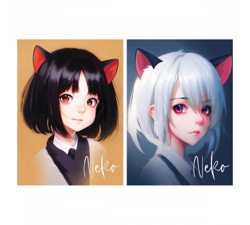 Блокнот А5 50л. на отрывной склейке MESHU "Neko", матовая ламинация, тиснение фольгой Блокнот А5 50л. на отрывной склейке MESHU "Neko", матовая ламинация, тиснение фольгой