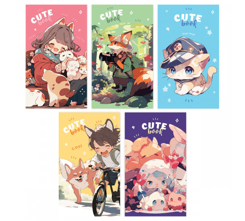 Блокнот А7 48л. на склейке BG "Cute anime" Блокнот А7 48л. на склейке BG "Cute anime"