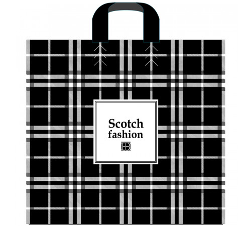 Пакет с петлевой ручкой Артпласт "Scotch fashion", 40*40+5см, 100мкм Пакет с петлевой ручкой Артпласт "Scotch fashion", 40*40+5см, 100мкм