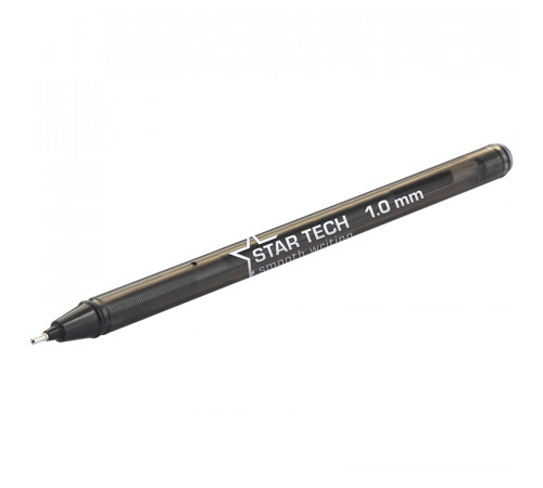 Ручка шариковая PenSan "Star Tech" черная, 1,0мм, игольчатый стержень, на масляной основе Ручка шариковая PenSan "Star Tech" черная, 1,0мм, игольчатый стержень, на масляной основе