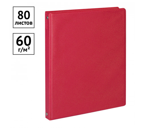 Тетрадь на кольцах А5, 80л., ArtSpace, обл. ПВХ, красный Тетрадь на кольцах А5, 80л., ArtSpace, обл. ПВХ, красный