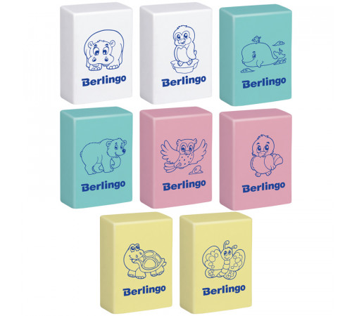 Ластик Berlingo "Animals", прямоугольный, термопластичная резина, 28*18*10мм Ластик Berlingo "Animals", прямоугольный, термопластичная резина, 28*18*10мм