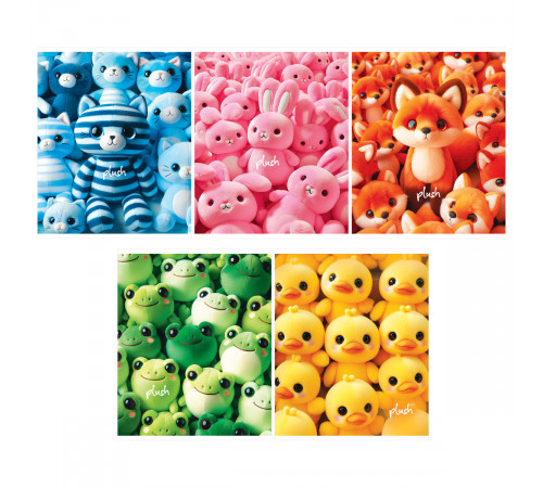 Тетрадь 48л., А5, клетка BG "Plush", суперэконом