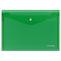 Папка-конверт на кнопке Berlingo "No Secret", А4, 200мкм, зеленая