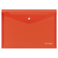 Папка-конверт на кнопке Berlingo "No Secret", А4, 200мкм, красная