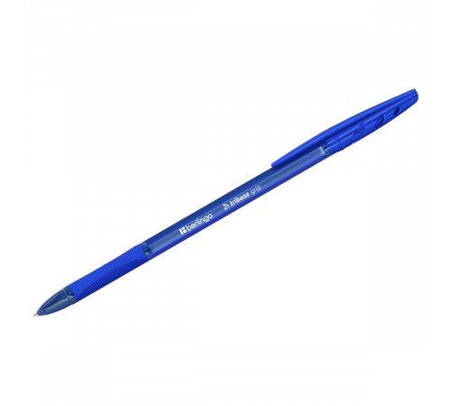 Ручка шариковая Berlingo "Tribase grip" синяя, 1,0мм, грип