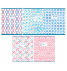 Тетрадь 48л., А5, клетка BG "Узоры", суперэконом