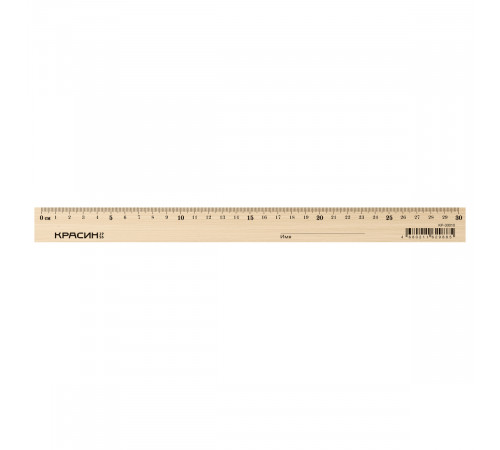 Линейка 30см Красин "Стандарт", дерево