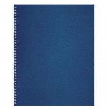 Тетрадь 96л., А5, клетка на гребне BG, бумвинил, синий