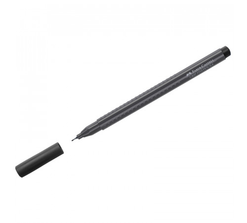 Ручка капиллярная Faber-Castell "Grip Finepen" черная, 0,4мм, трехгранная