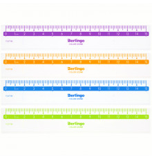 Канц. товары линейка 15см Berlingo "Color Zone", прозрачная PR_30115