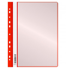 Папка с 10 вкладышами OfficeSpace, с перфорацией, 160 мкм, красная