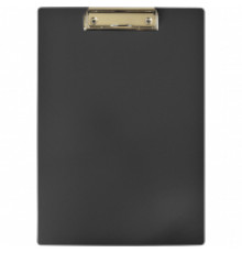 Доска-планшет A4 с верхним  зажимом OfficeSpace, пластик, черный, 245657