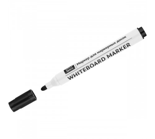 Маркер для белых досок OfficeSpace черный, пулевидный, 2,5мм