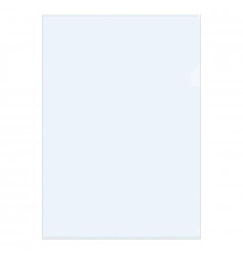 Папка-уголок OfficeSpace, А4, 150мкм, пластик, прозрачная бесцветная