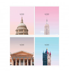 Тетрадь 48л., А5, клетка Greenwich Line "City", глянцевая ламинация, 70г/м2