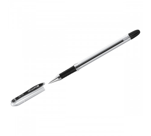 Ручка шариковая Berlingo "I-10" черная, 0,4мм, грип