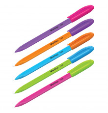 Ручка шариковая Berlingo "Triangle Fuze Stick" синяя, 0,5мм, корпус ассорти