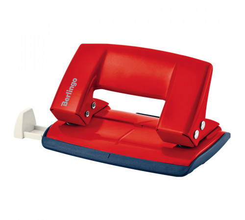 Дырокол Berlingo "Power TX" 10л., металлический, с линейкой, красный