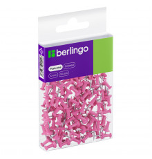 Кнопки силовые Berlingo, 50шт., цветные, ПВХ упак., европодвес, розовые