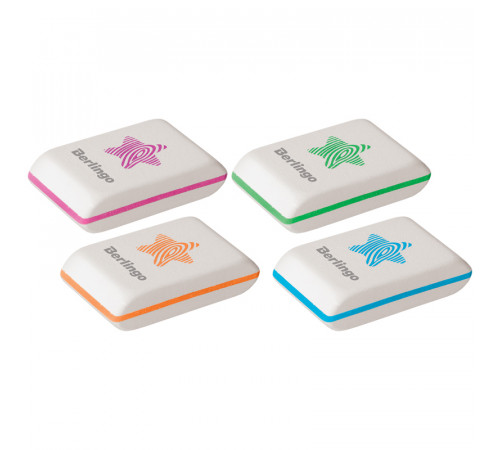 Ластик Berlingo "Star", прямоугольный, натуральный каучук, 35*22*7мм