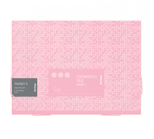 Папка 12 отделений Berlingo "Starlight S" А4, 330*240*25мм, 700мкм, на резинке, c рисунком