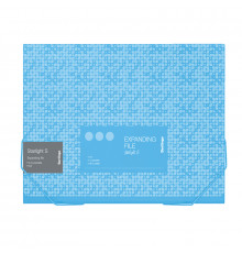 Папка на резинке, 12 отделений Berlingo "Starlight S" А4, 230*335*35мм, 700мкм,голубая, c рисунком